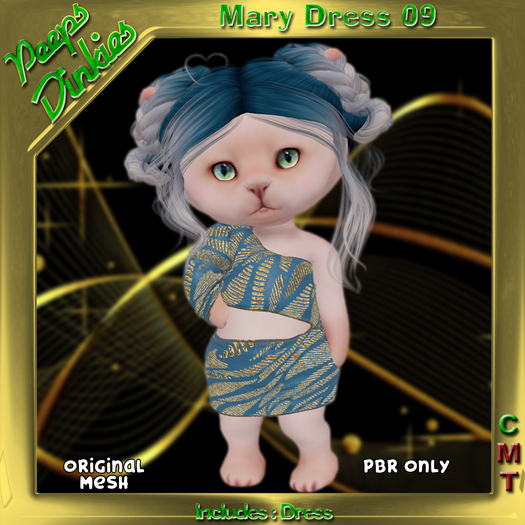 Peeps Dinkies Mary Dress Pattern 09