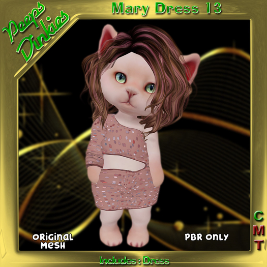 Peeps Dinkies Mary Dress Pattern 13