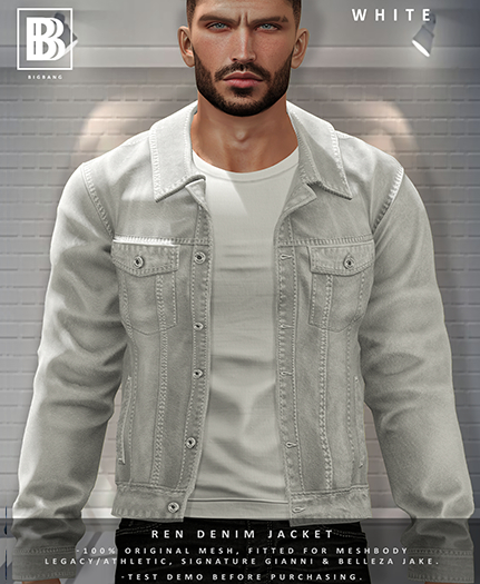 [BB] Ren Denim Jacket - White