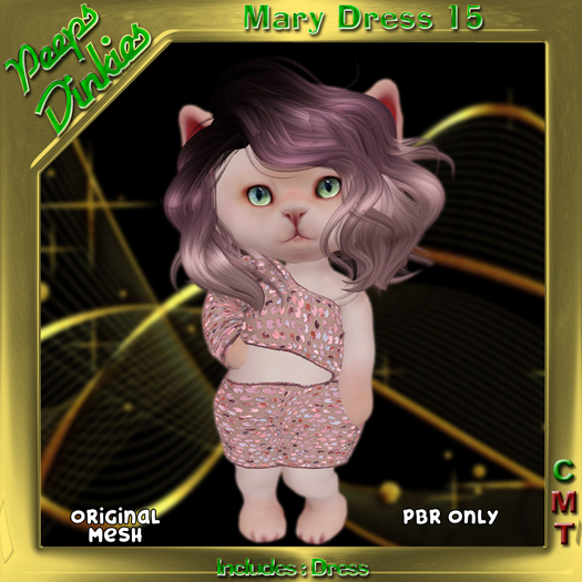 Peeps Dinkies Mary Dress Pattern 15