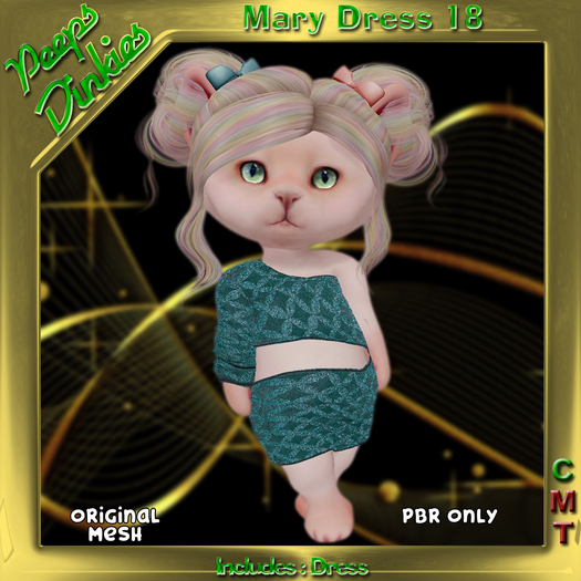 Peeps Dinkies Mary Dress Pattern 18