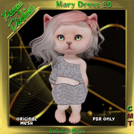 Peeps Dinkies Mary Dress Pattern 20