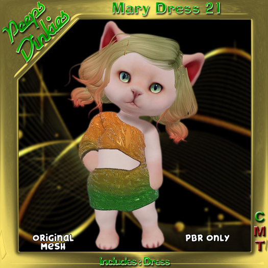 Peeps Dinkies Mary Dress Pattern 21
