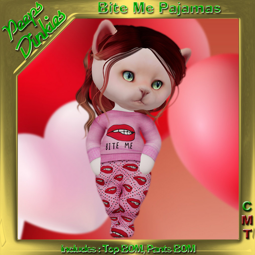 Peeps Dinkies Bite Me Pajamas BOM