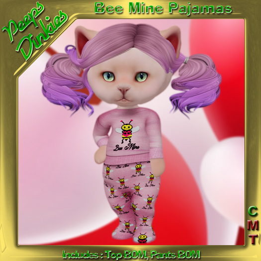Peeps Dinkies Bee Mine Pajamas BOM