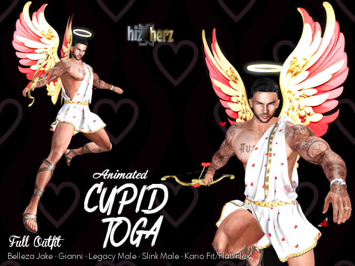 hizNherz Men's Cupid Toga (Animated)