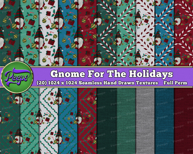 Peeps Textures Gnome For The Holidays