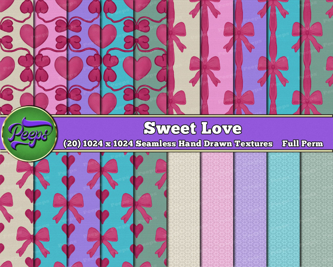 Peeps Textures Sweet Love