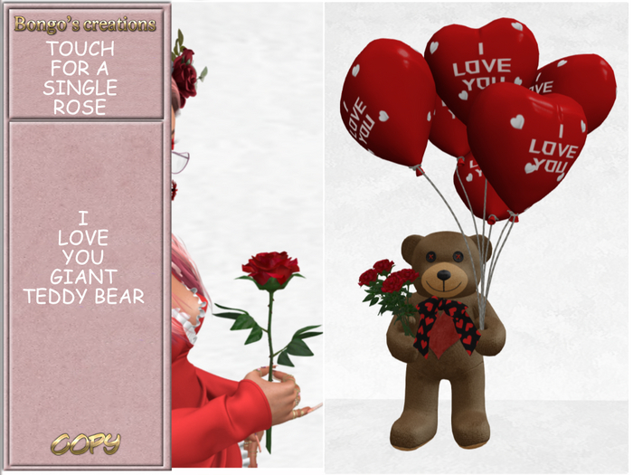 BMC5521 - I LOVE YOU GIANT TEDDY BEAR