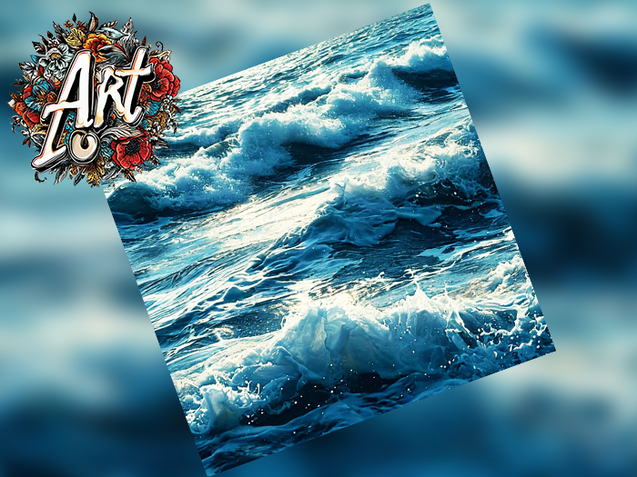 -ART- FULL PERM Background sea waves - Textures  55