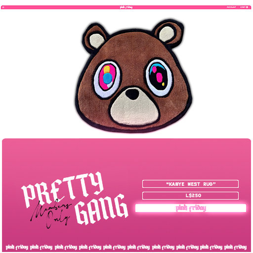 PINK FRIDAY. - Kanye West Rug (Add me)