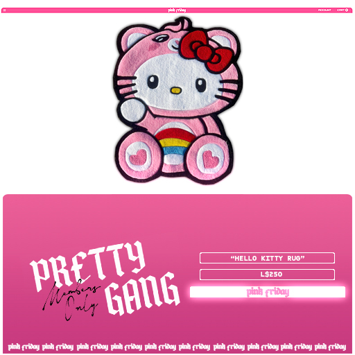 PINK FRIDAY. - Hello Kitty Rug