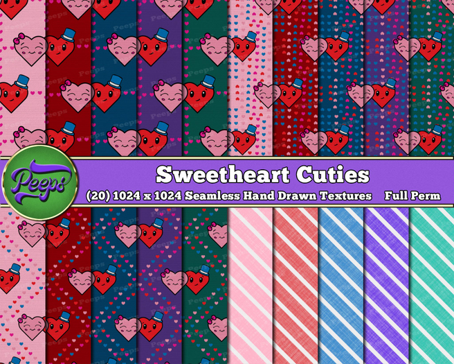 Peeps Textures Sweetheart Cuties