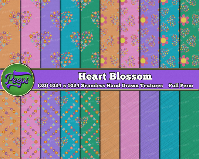 Peeps Textures Heart Blossom