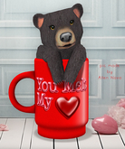 MOoH! Love mug bear Melting (No 10 ) - RESIZABLE ❤️ SALE ❤️