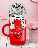 MOoH! Love mug dalmatian melting ( No 9 ) - RESIZABLE ❤️ SALE ❤️