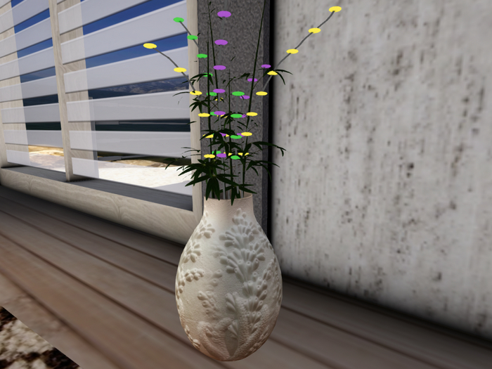 Mardi Gras Decor Planter