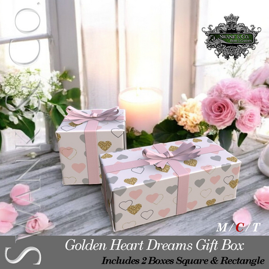 Swank & Co. Golden Heart Dreams Gift Box