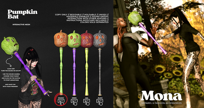 MONA - Pumpkin Bat - Orange (Unpack)