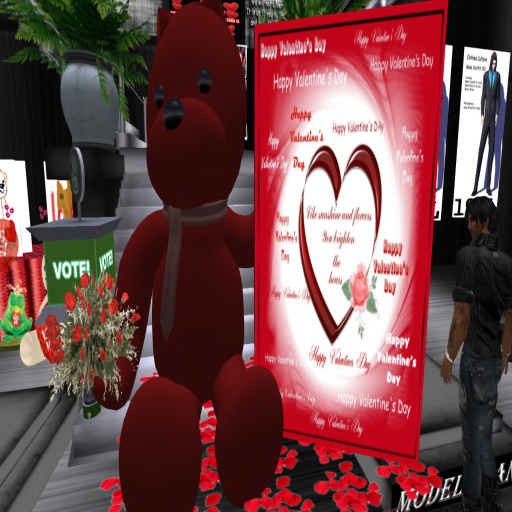 Valentines Bear Red