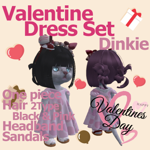 [TL] Dinkie Valentine Dress Set BOX
