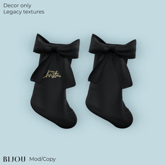 BIJOU :: Jolly Stockings - Black *add me*