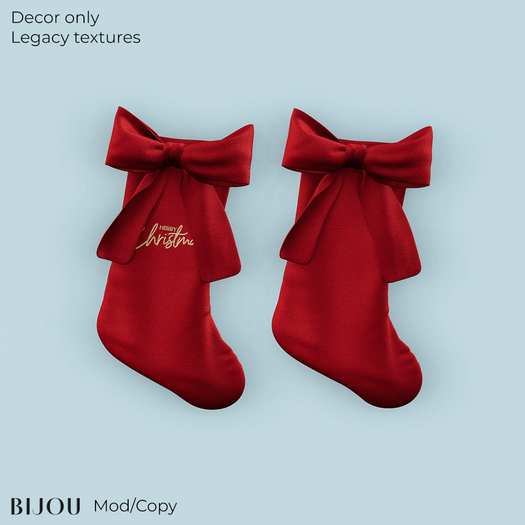 BIJOU :: Jolly Stockings - Red *add me*