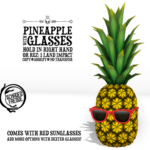 Schadenfreude Pineapple with Sunglasses