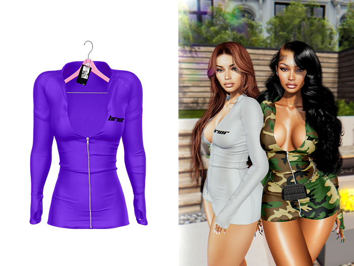[Brior] Kim Mini Dress - (Purple)
