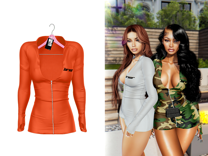 [Brior] Kim Mini Dress - (Orange)