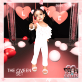 Qveen Bodysuit White - CC Creates {Youth} 