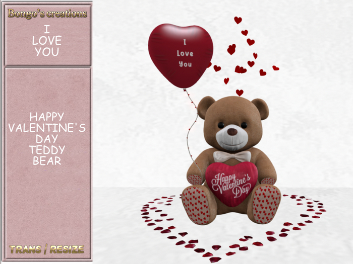 BMC5537 - HAPPY VALENTINE'S DAY TEDDY BEAR