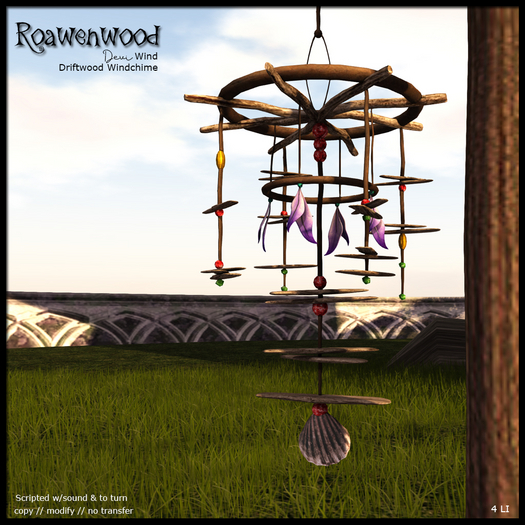 {RW} Devi Wind Driftwood Windchime