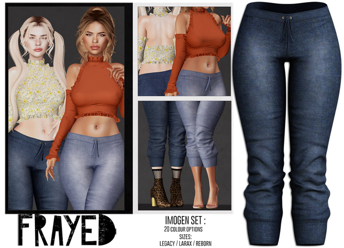 Frayed - Imogen Pants - Blue