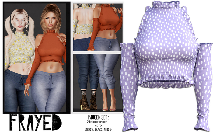 Frayed - Imogen Top - Lilac