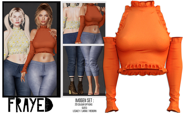 Frayed - Imogen Top - Orange