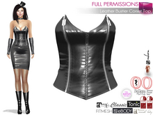 MI962621 Leather Bustier Corset Top
