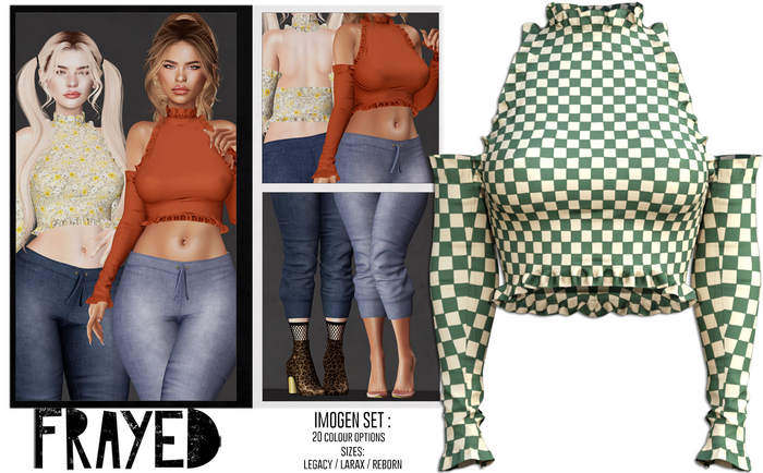 Frayed - Imogen Top - Retro