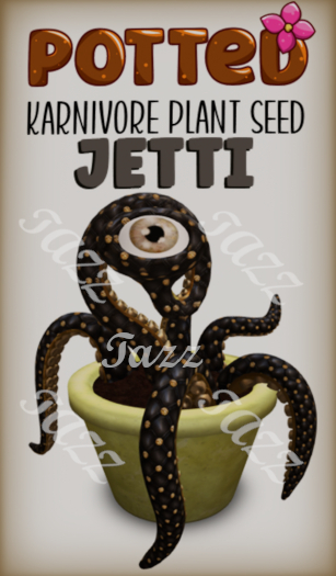 Potted: Karnivore Plant Seed: Jetti