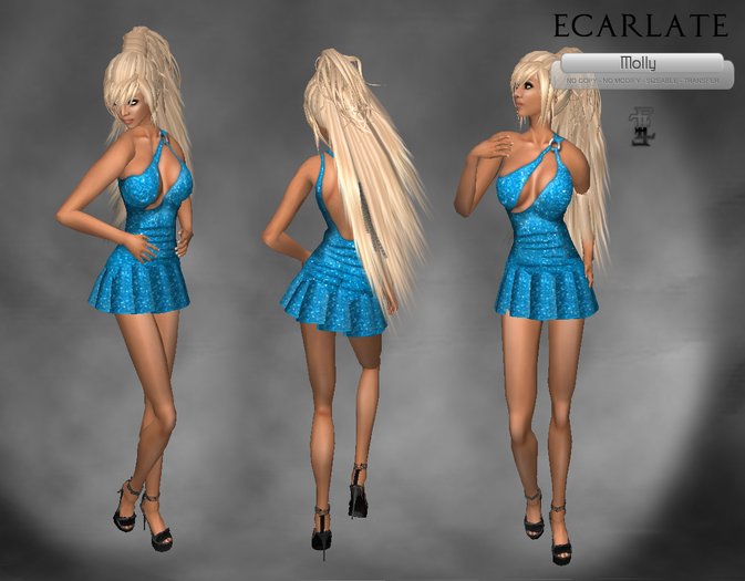 EM - Mini Dress - Light Bleu/ Mini Robe - Molly