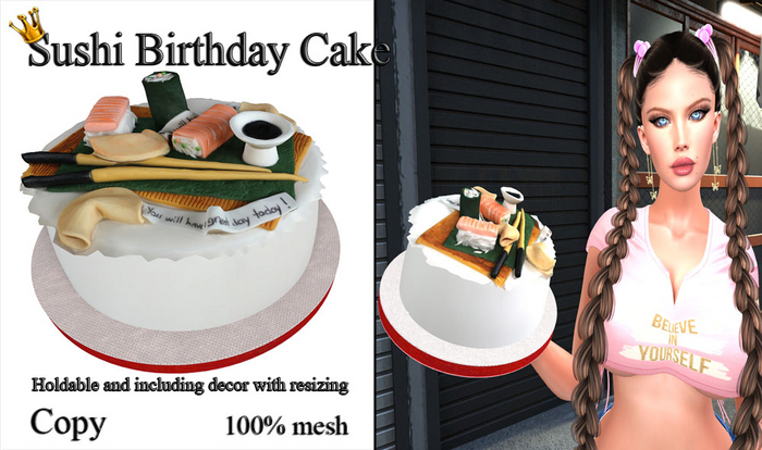 Sushi Birthday Cake Holdable