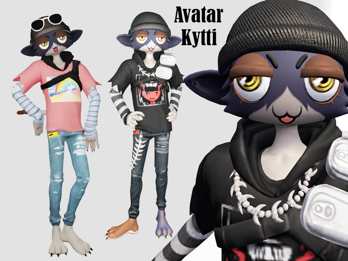 *LE3D*_Avatar  Meow Kity (Bento/Fit mesh_ Bakeon Mesh