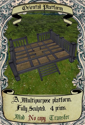 Noire - Oriental 4-Prim Platform