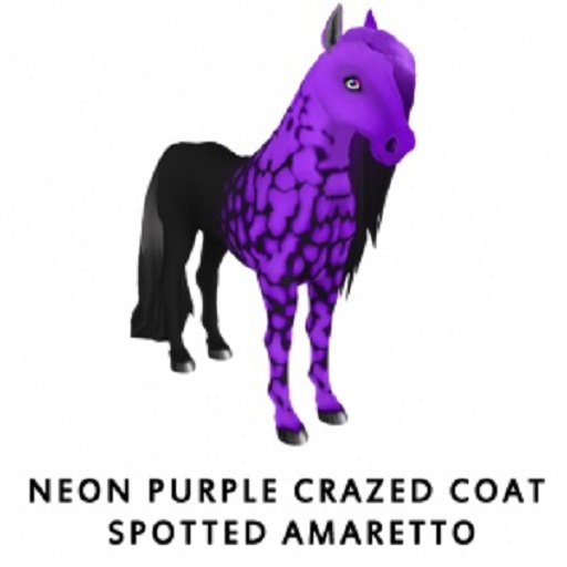 Neon Purple Crazed Coat Spotted  F