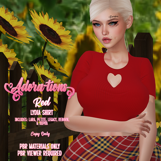 Adora-tions - Red Lydia Shirt