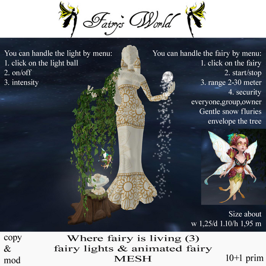 *FW* where fairy is living Statue+Fairy animated MESH (3)