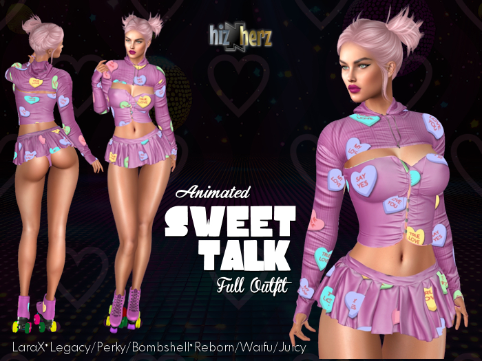 hizNherz Sweet Talk Skate Outfit (Animated)