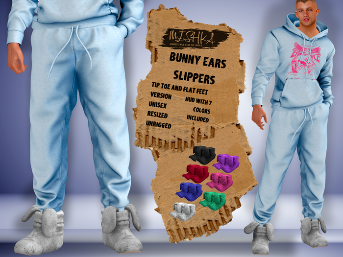 MISHKA Bunny Ears Slippers