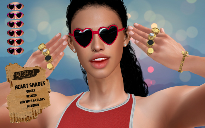 MISHKA Heart shades