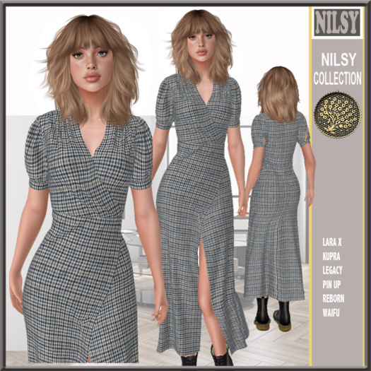 WOOL WRAPPED DRESS